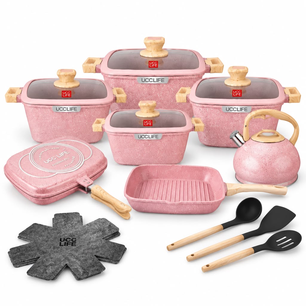 Granite coating cookware set