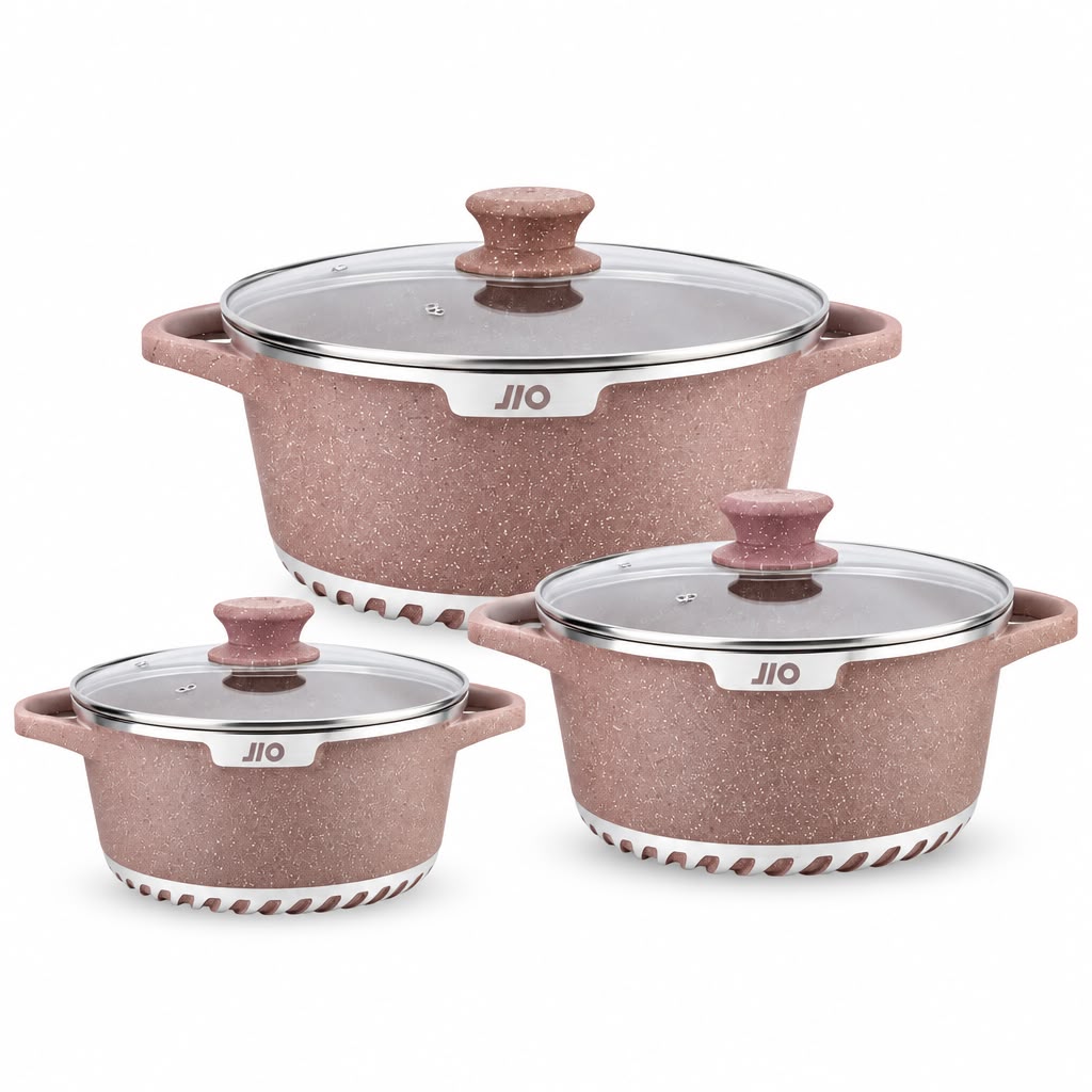 Granite coating pot set