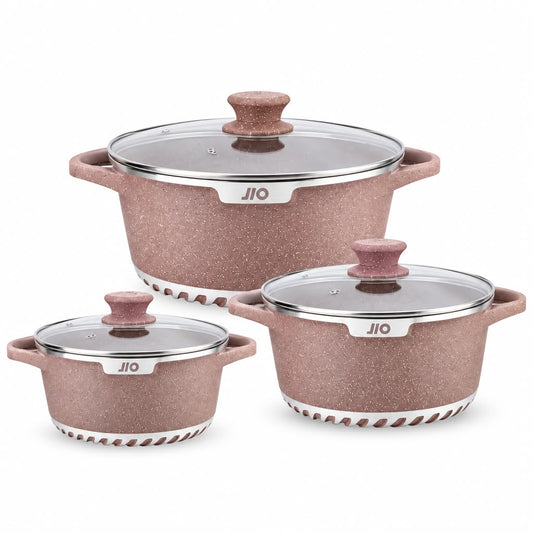 Granite coating pot set
