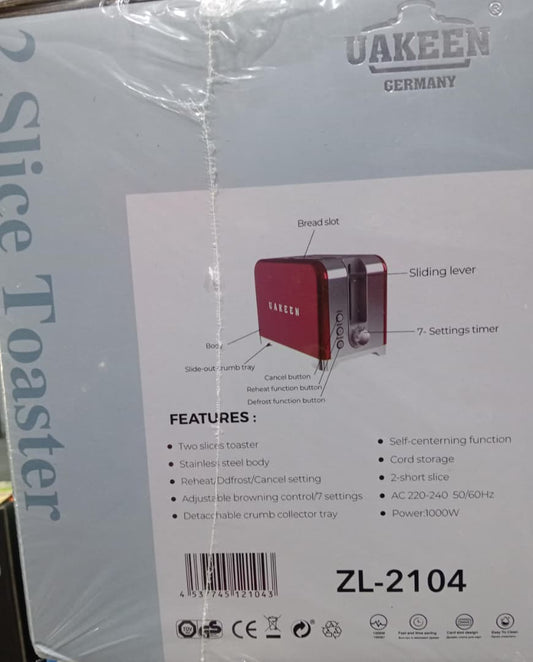 UAKEEN 2 Slice Toaster